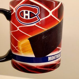 Montreal Canadiens Mug Hockey Stick & Puck Graphics Logo NHL Official Licensed